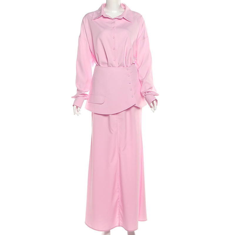 Autumn Pink Black Women Suit S - Women Formal Wear Shirts avaliação e preço