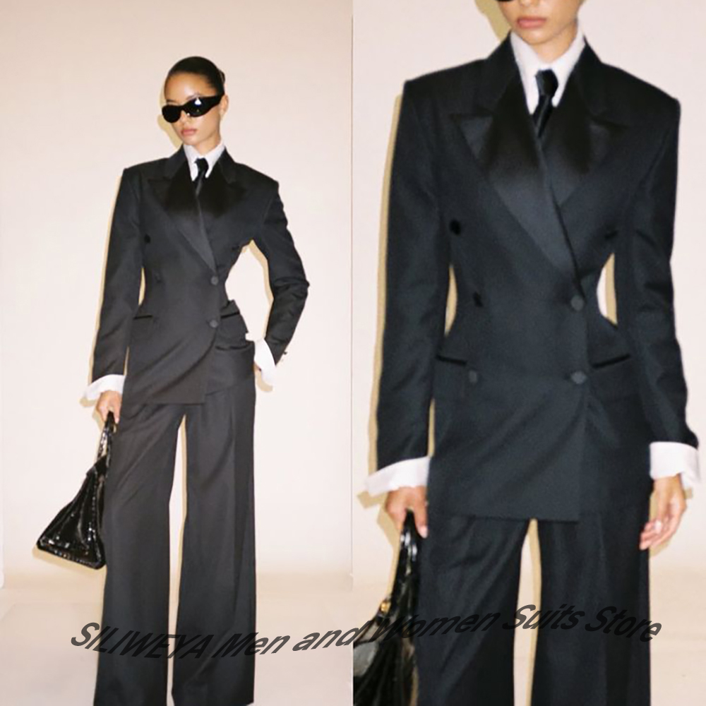 Professional Women's Black Dou - Women Formal Wear Shirts avaliação e preço