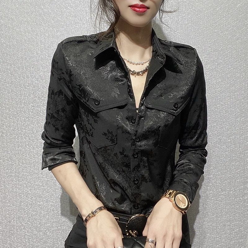 Female Tops Spring and Autumn  - Women Formal Office Wear Tops avaliação e preço