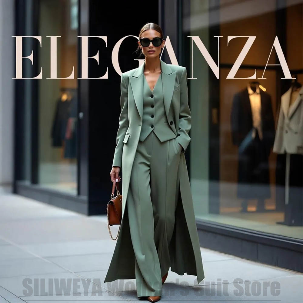 Chic Women's Suit Set Three Pi - Women Formal Wear Shirts avaliação e preço