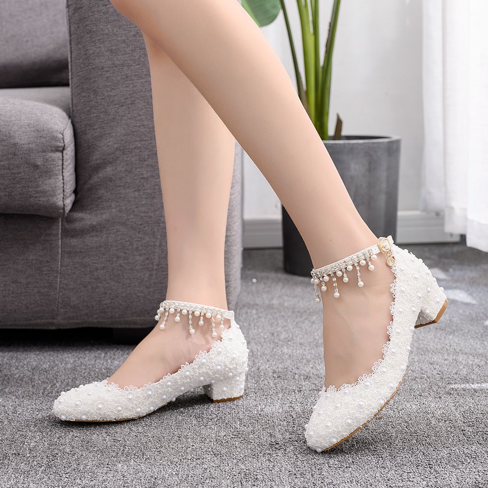 Women's Closed Toe Low Chunky  - Women'S Formal Wear For Wedding avaliação e preço