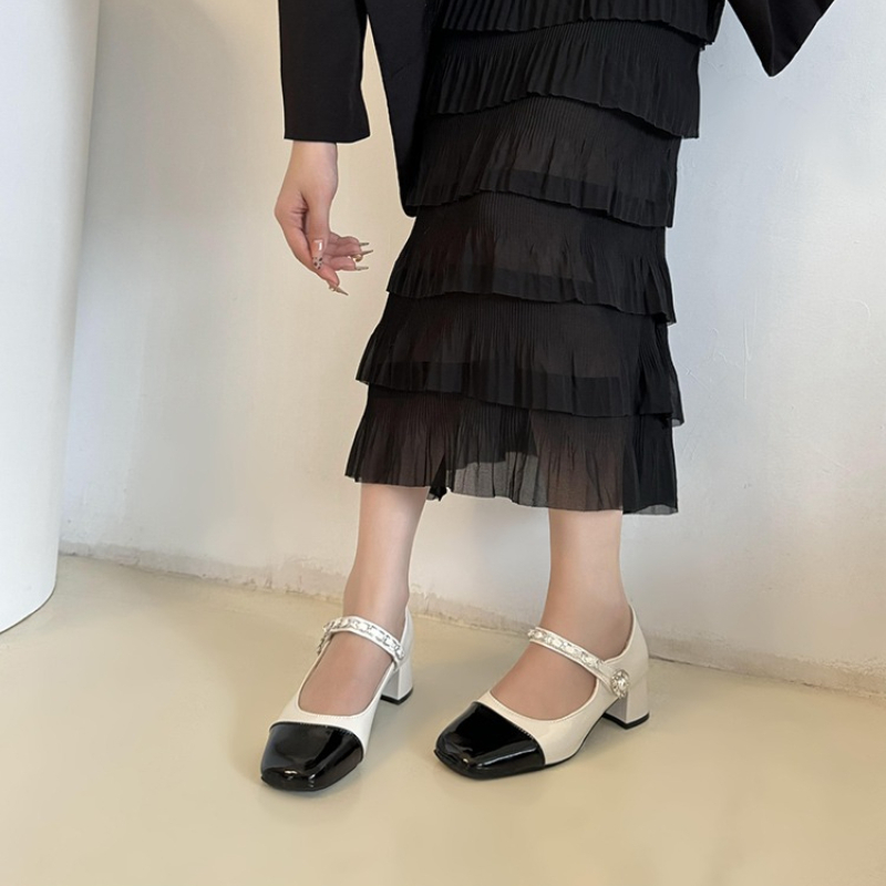 2026 Pearl Clasp Thick-Topped  - Women Formal Wear Heels avaliação e preço