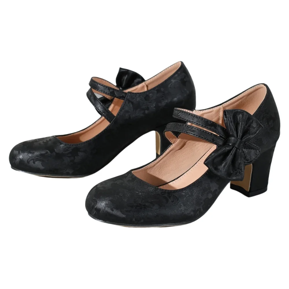 Large size women's shoes bow M - Women Formal Office Wear Shoes avaliação e preço
