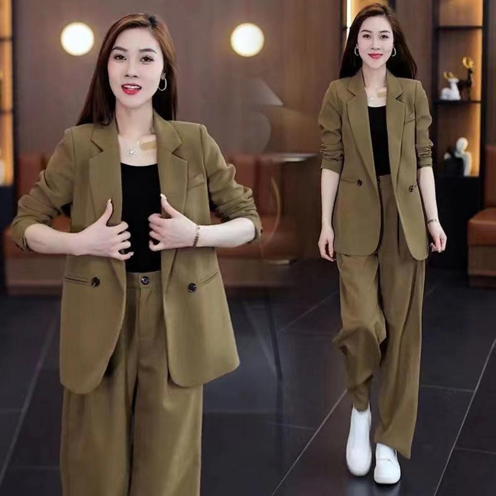 Women Coat Pants Set Formal Co - Women'S Formal Wear With Pants avaliação e preço