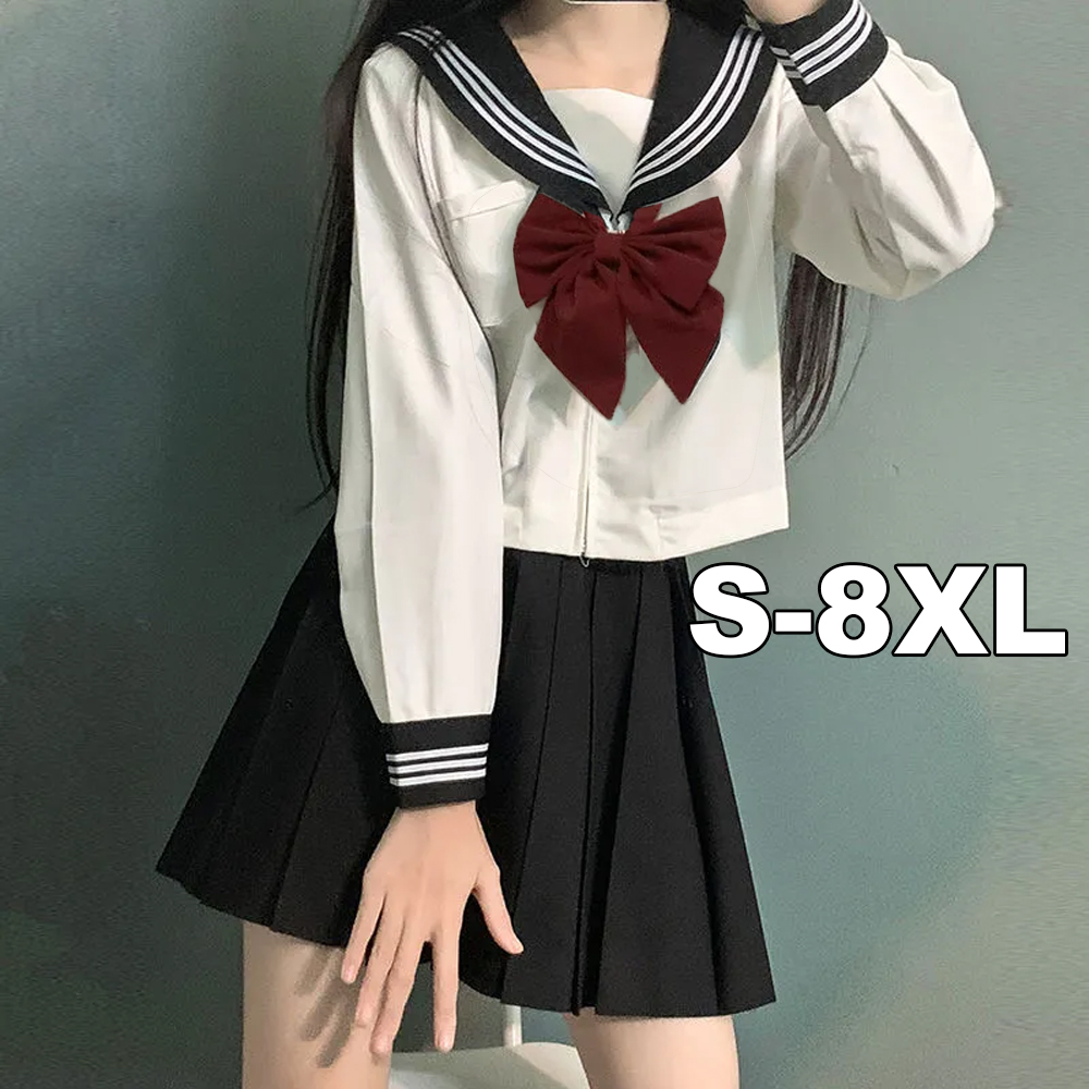 S-8XL Japan School Girl JK Uni - Pencil Skirt Midi avaliação e preço