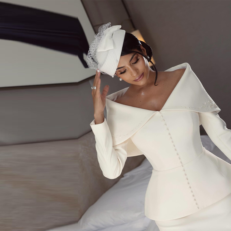 Elegant French White Peplum Tw - Women Formal Office Wear Tops avaliação e preço