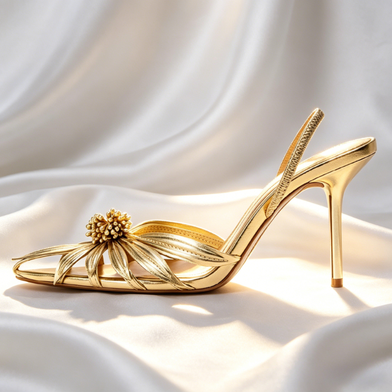Luxury Gold Floral Detail Slin - Women'S Formal Wear For Wedding avaliação e preço