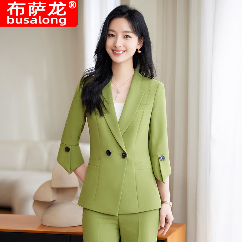 Spring Summer New Yellow Suit  - Women Formal Wear Shirts avaliação e preço