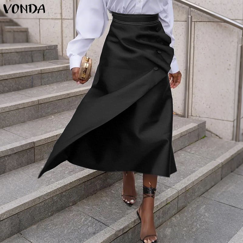 VONDA Plus Size 5XL Elegant Wo - Pencil Skirt Midi avaliação e preço