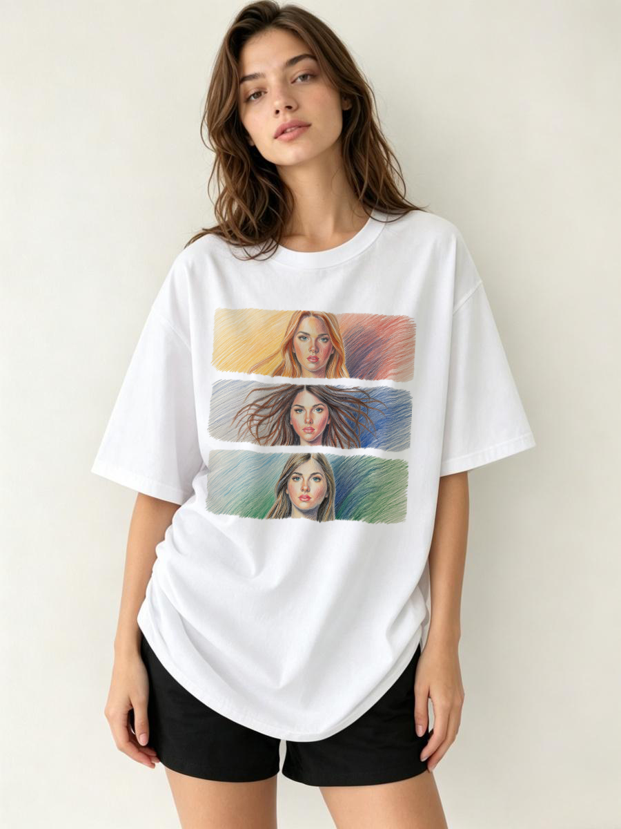 T Shirts Neon Print Bright Flu - Women Formal Wear Shirts avaliação e preço