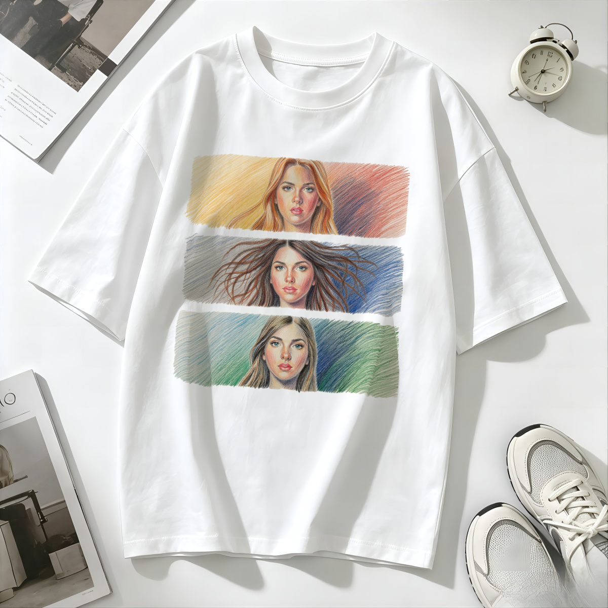 T Shirts Neon Print Bright Flu - Women Formal Wear Shirts avaliação e preço