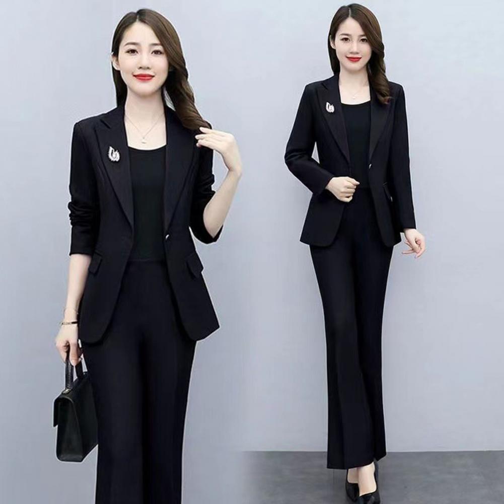 2 Pcs/Set Lady Formal Coat Pan - Women'S Formal Wear With Pants avaliação e preço