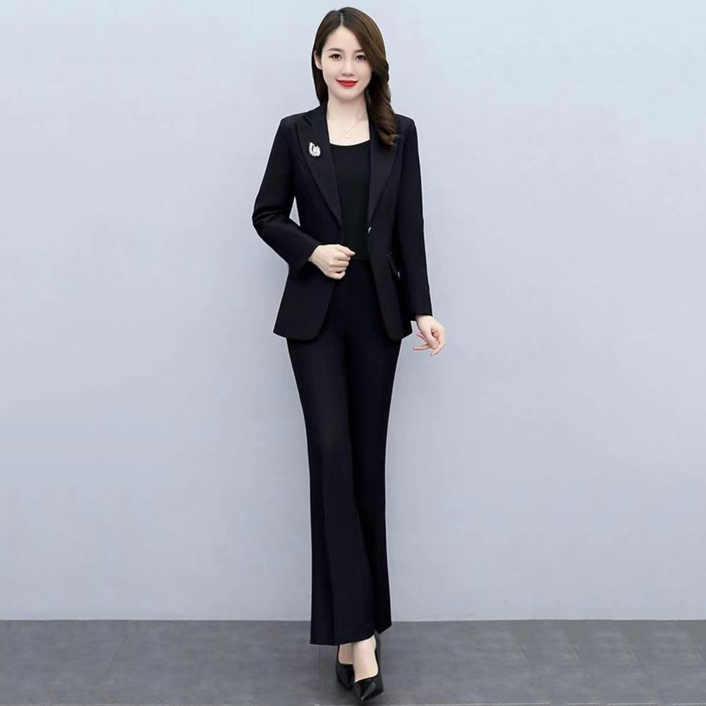 2 Pcs/Set Lady Formal Coat Pan - Women'S Formal Wear With Pants avaliação e preço