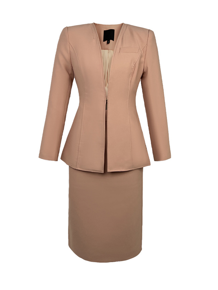 Spring Autumn 2 Piece Outfit S - Pencil Skirt Midi avaliação e preço