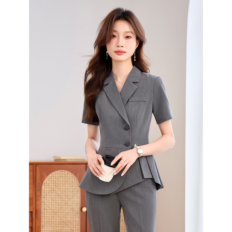 Navy blue women's thin profess - Women Formal Wear Shirts avaliação e preço